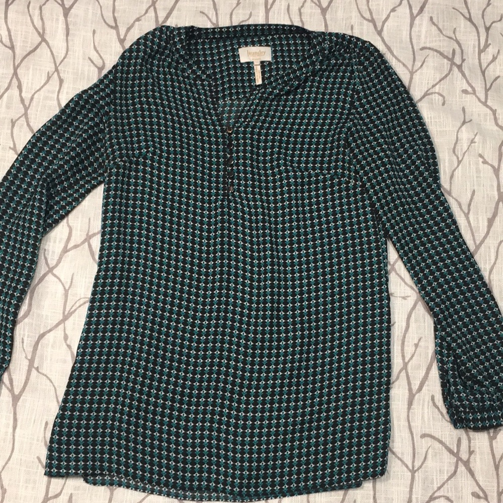 EUC! Chinese laundry Teal tunic.